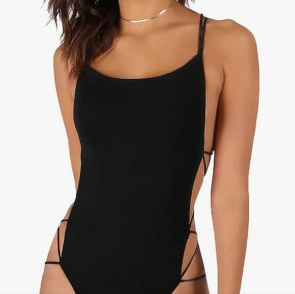 Cross Back Bodysuit - Picture 2 of 3
